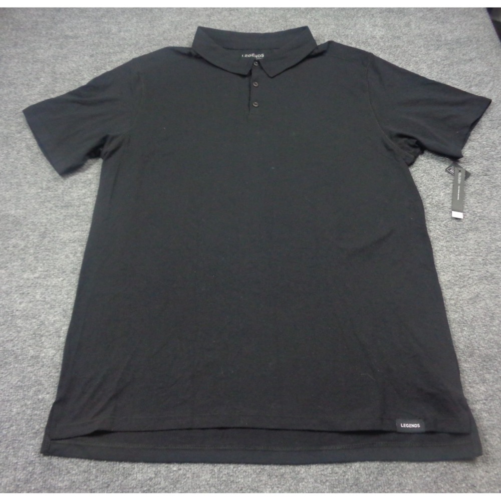 Legends Shirt Mens 2XL Black‎ Performance 4 Way Stretch Cloud+ Short Sleeve NWT